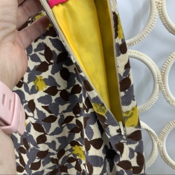 Boden corduroy leaf print skirt 16 - Picture 6 of 9